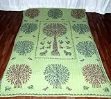 Unique Home Decor Tree of Life Patch Work Cotton Bed Sheet Bedspread