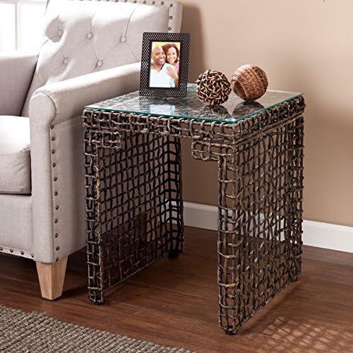 Upton Home Landers Woven End/ Side Table