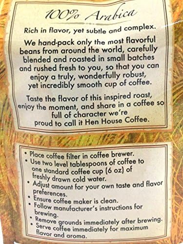 Pack of 2 Hen House Premium Coffee Whole Bean, Breakfast Blend, Light Roast, 12oz