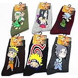Japanese Anime Naruto Socks 6 Pairs,size 6-9
