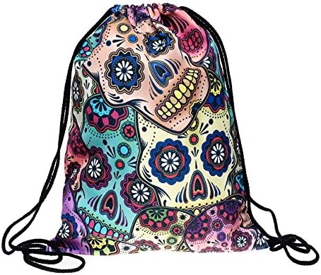 3D Backpack Drawstring bags Sackpack Bag-Skull