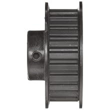 Timing Belt Pulley Lexan Polycarbonate, 3mm Pitch, 15.4mm Diameter, 4mm Bore, Double Flange, 9mm Wide Belt