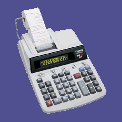 Canon MP41DHII 14-Digit GLOview LCD Two-Color Printing Desktop Calculator (Black/Red)