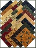 Kansas Trouble Quilters 5 CRANBERRY WISHES Fabric Charm Pack Squares Quilting Kit