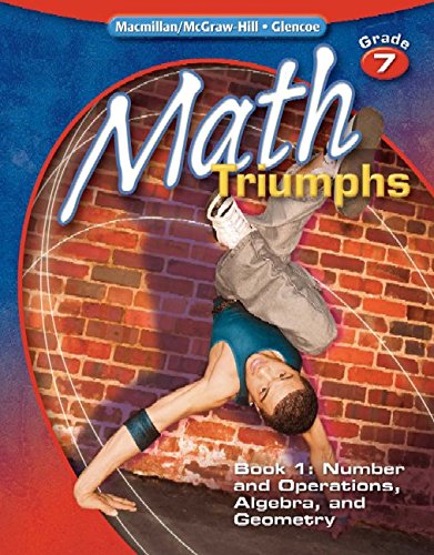 Math Triumphs, Grade 7, Student Study Guide, Book 1: Number and Operations, Algebra, and Geometry (Math Intervention (K-5))