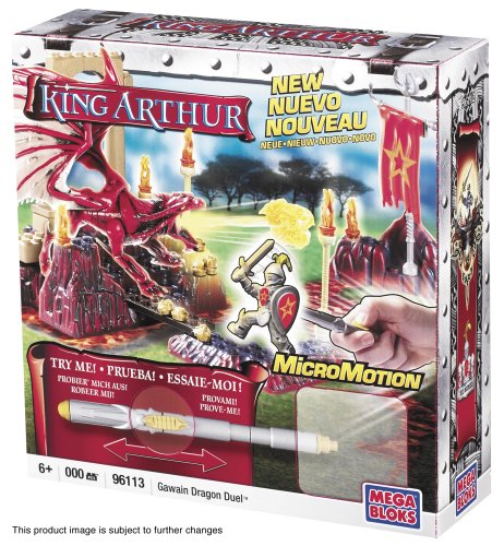 Childrens Toyshop  Toys : Mega Brands King Arthur Gawain Dragon Duel Playset