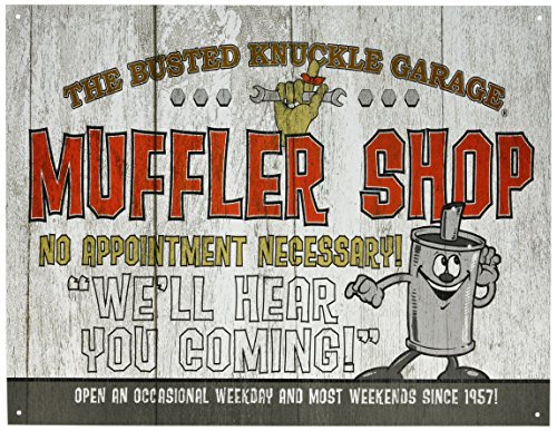 Busted Knuckle Garage BKG-21-MUF BKG Muffler Shop Sign