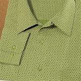 Circle Print Long Sleeve Silk Sport Shirt