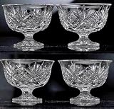 CRYSTAL GIFTWARE S/4 ALL PURPOSE BOWLS-DUBLIN