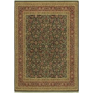 Shaw Area Rugs: Kathy Ireland First Lady Rug: American Jewel: Old Republic Black 00500:...