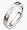 4mm 14 Karat White Gold 3 Diamond Wedding Band - 6.25