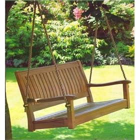 Java Teak Hardwood Outdoor Patio Porch Swing from Swings & Rockers Gliders