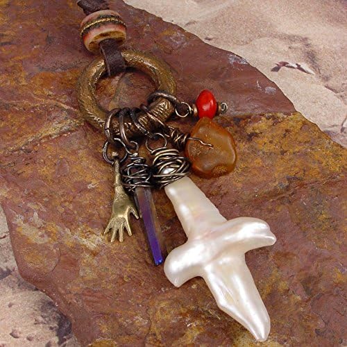 WORLD TALISMANS - OOAK One Of A Kind - Necklace Of Symbolic Charms From Around The World