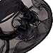 Vbiger Women's Summer Flat Large Wide Brim Gauze Kentucky Derby Sun Hat (Black)