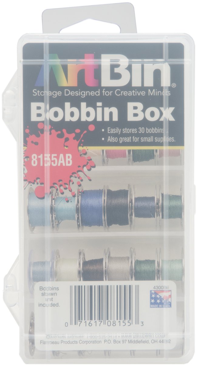 Amazon.com - ArtBin 8155AB Bobbin Box, Translucent Clear - Craft ...