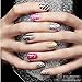Fashion Nail Art Transfer Foil 6pcs Mix Black Lace /Lip /Peacock Style etc. Nail Sticker Tip Decoration