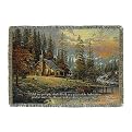Thomas Kinkade Peaceful Retreat with Bible Verse Throw