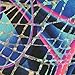 MadSportsStuff Girls Gymnastics Leotard - Tank with Keyhole (Abstract Swirl, Youth 7-8)