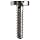 Stainless Steel Machine Screw, Plain Finish, Binding Head, Slotted Drive, 0.160" Length, M.5-0.125 UNM Threads, Made in US (Pack of 10)
