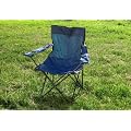 Faltstuhl, Campingstuhl mit Armlehne und Getr�nkehalter blau