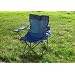 Faltstuhl, Campingstuhl mit Armlehne und Getr�nkehalter blau