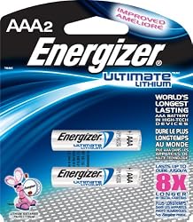 Technuity L92BP2 Battery, Lithium Aaa Photo Battery, 2 Count