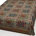 Bedroom Accessories Cotton Block Print Bedcover Size Queen (bcov551)