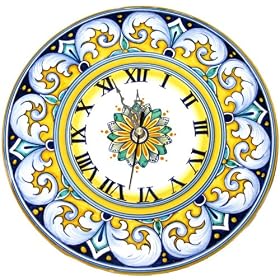 Italian Ceramic Wall Clock