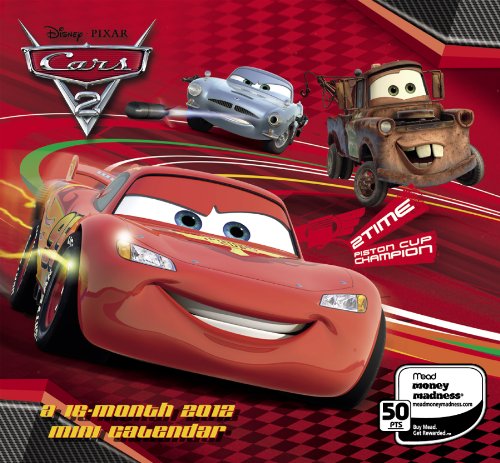 2012 Disney Cars 2 Mini Calendar