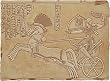 Ramses II in Chariot at the Battle of Kadesh Wall Relief