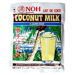 NOH Hawaiian Coconut Milk, 2.5-Ounce Packet, (Pack of 10)