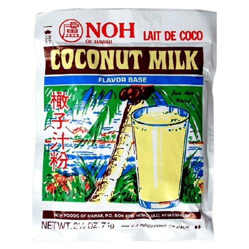 NOH Hawaiian Coconut Milk, 2.5-Ounce Packets (Pack of 20) by NOH Foods of Hawaii