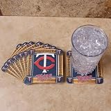 MLB Minnesota Twins 8-Pack Absorbent PaperKraft Coasters