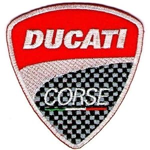 Patch Ducati Corse - 8x8 Cm, Pour Couture Ou Collage - Style Moto Sportive