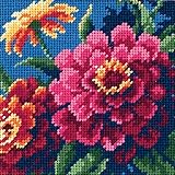 Dimensions Needlecrafts Needlepoint, Zinnias