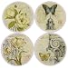 Corinthian Antique Design Absorbent Coaster Set of 4