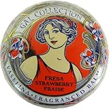 Strawberry Gal Spanish Lip Balm in Gold Art Nouveau Tin