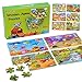 Wooden Jigsaw Puzzles Set for Kids Age 3-10 Year Old 24 Piece Colorful Wooden Puzzles for Toddler Children Learning Educational Puzzles Toys for Boys and Girls (10 Puzzles)