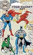 Superman, Batman, Flash, and Green Lantern 4 Piece Refrigerator Magnet Set