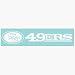 SAN FRANCISCO 49ERS 4X17 DIE CUT DECAL