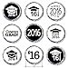 Class of 2016 Graduation Stickers for Hershey Kisses, Set of 324 (Black and White)