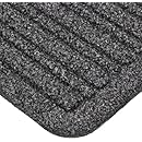 Notrax 161 Barrier Rib Entrance Mat, for Indoor Main Entranceways and Heavy Traffic Areas, 2' Width x 3' Length x 3/8" Thickness, Charcoal Black