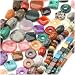 Gemstone Bead Lot Mix #3 Assorted Shapes, Sizes, Colors 70 Inches Total