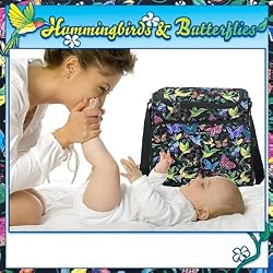 Hummingbirds Diaper Bag Butterfly Butterflies - Baby Bag for New Dad Father or Mom NEW Mother Baby Shower Gift Idea