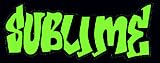 Sublime - Second Hand Smoke Logo in Green - Sticker / Decal