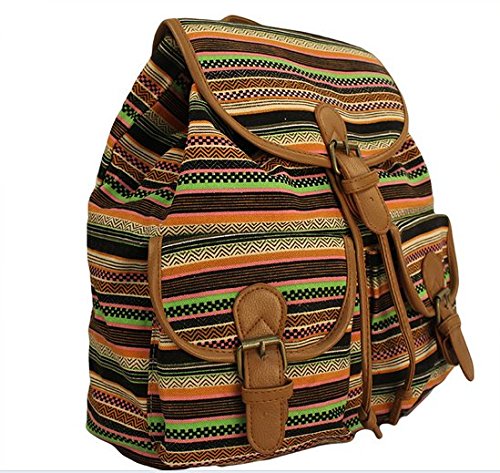 Bestope 2015 Fashion Women s Casual Canvas Backpack (T-Brow)