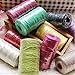 Huachnet Orange Jute Twine Best Arts Crafts Twine Industrial Packing Materials Heavy Duty Durable Natural Twine 3 Strands for Gardening Applications-2mm(W)*100 Meters(L)