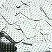 Sequin Lime Green Polka Dot on Silver Metallic Rectangle 1.5 inches Couture Loose Paillettes