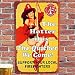 'Firefighters Vintage Rustic Metal Sign - Predrilled with Curvy Calendar Girl'