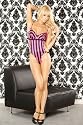 Fantasy Lingerie SS0008 Marquis De Pink Split Cup Teddy Pink Size Large